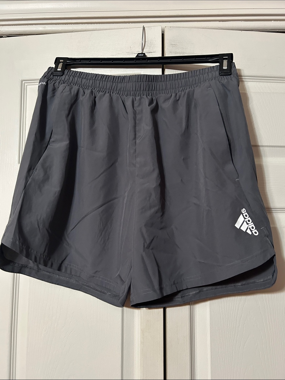 Adidas XL - Men’s Charcoal Gray Aeroready  Shorts with Logo 7” inseam.